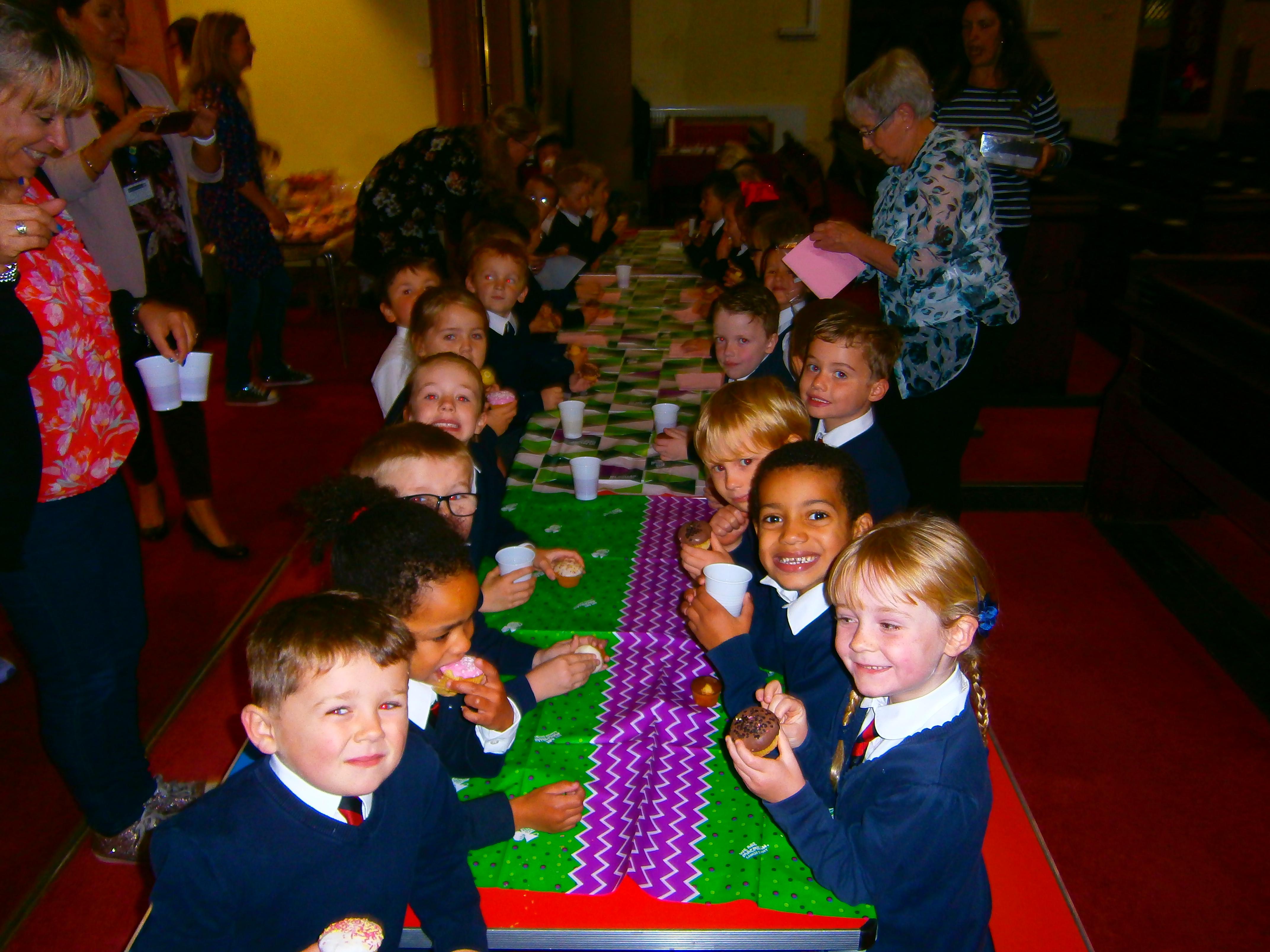 Yummy cakes in Church for the Macmillan morning.