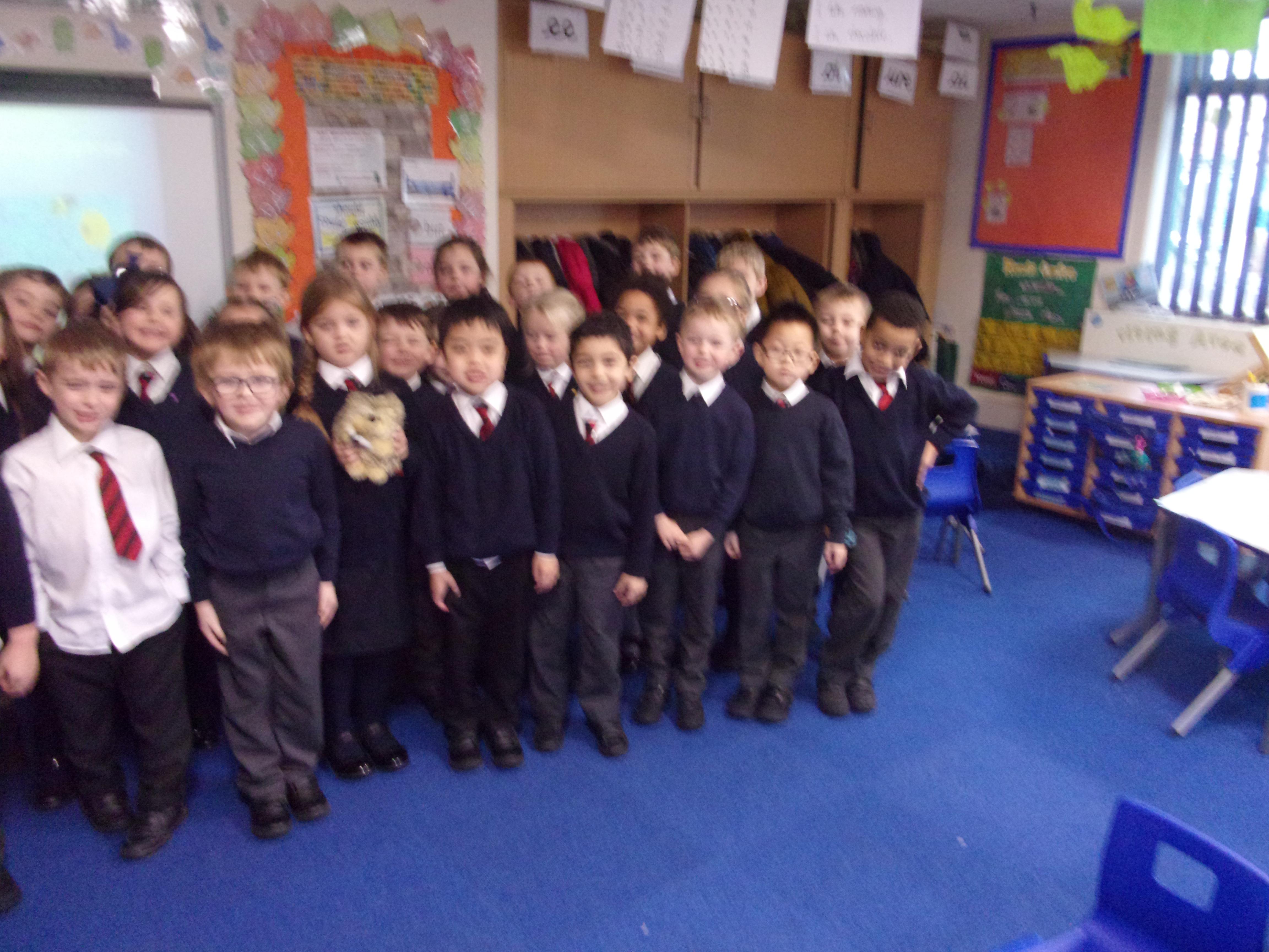 We won the attendance award. Yippee!!